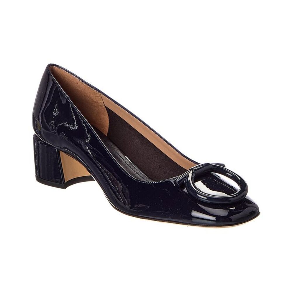 Ferragamo Mara Patent Pump, Blue